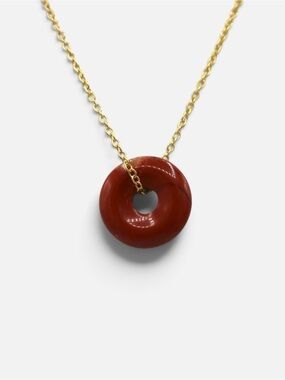 RED JASPER NECKLACE (GOLD)